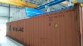 Nadrozměrná přeprava kontejneru s lisem